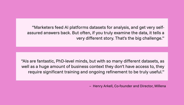 3. Quote from Henry Arkell of Millena