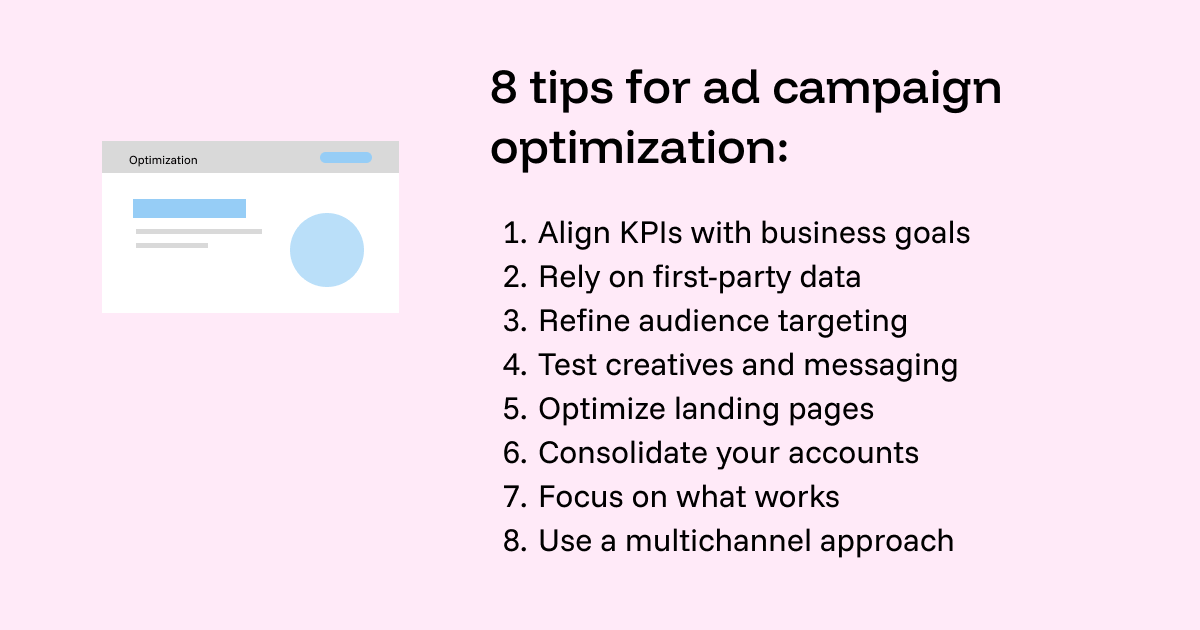 Eight optimization strategies to improve ads