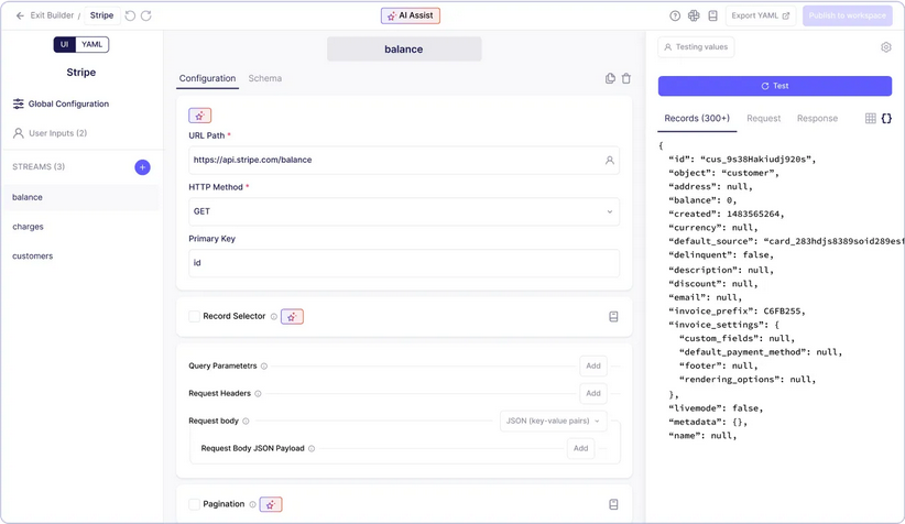 Airbyte's user-friendly interface