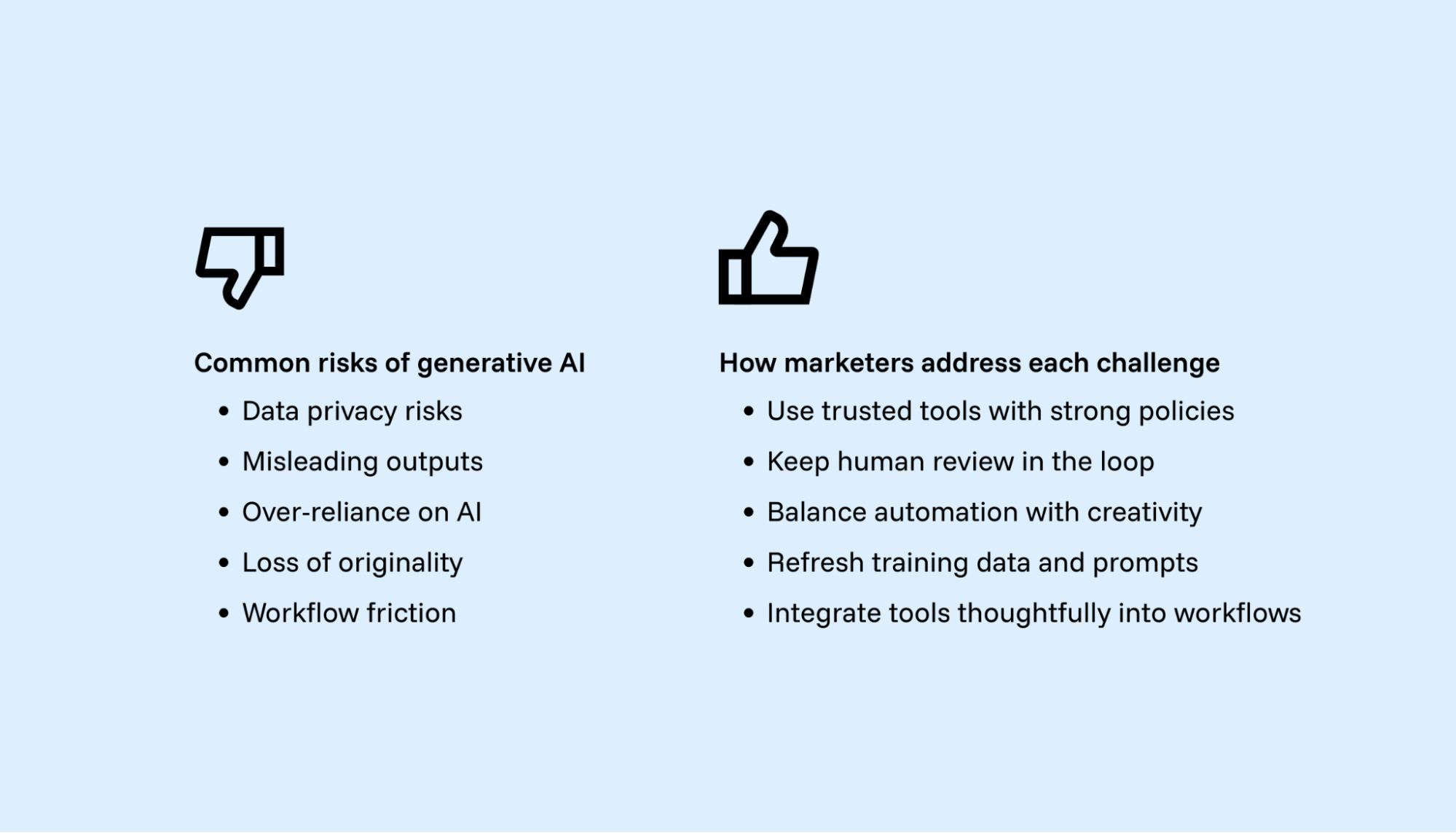 Generative AI risks and solutions