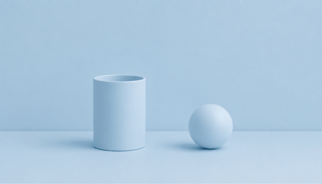 Abstract minimalist composition representing how marketing data behaves differently from other enterprise data