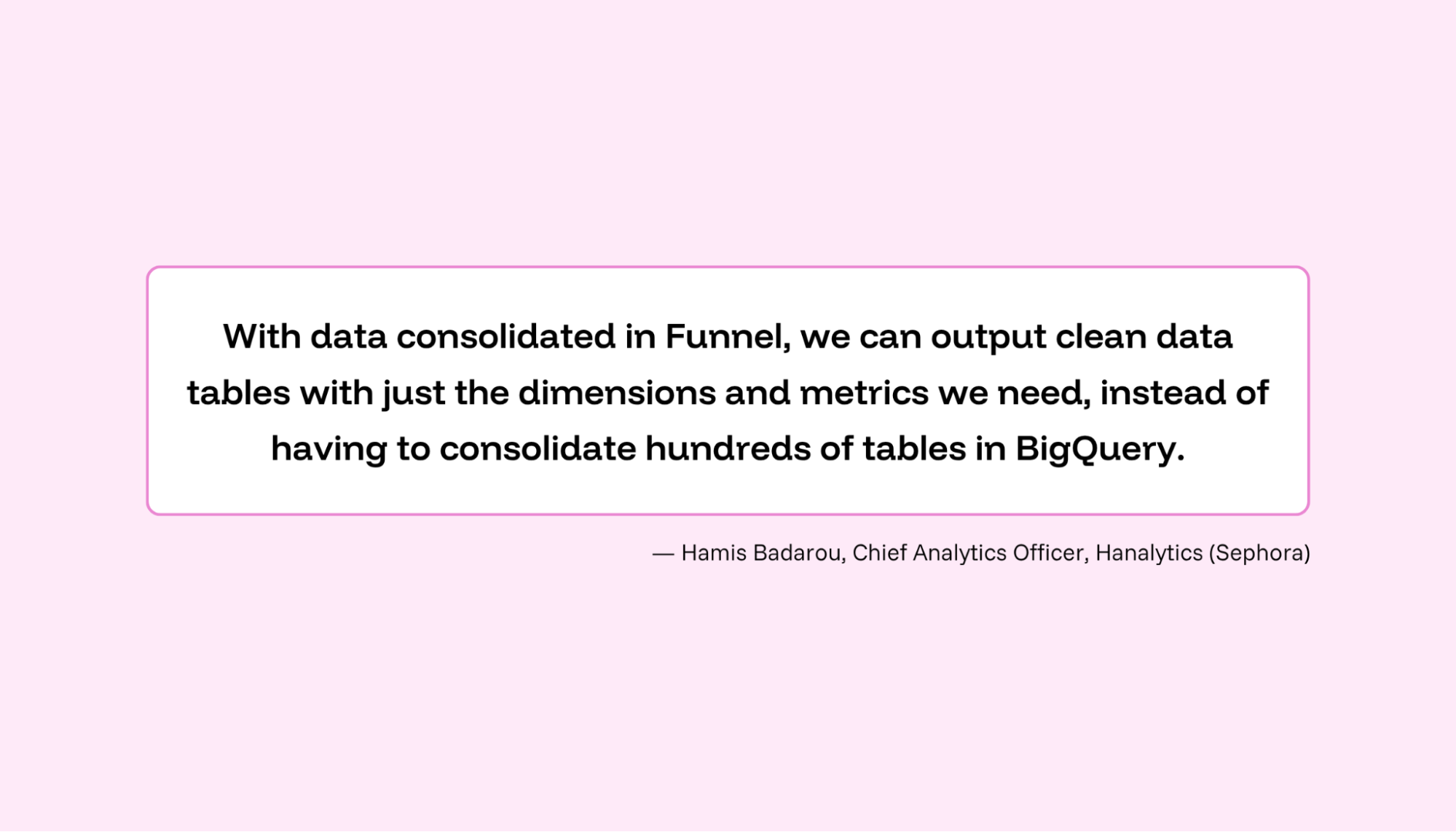 How an analytics company uses Funnel to expert useful data