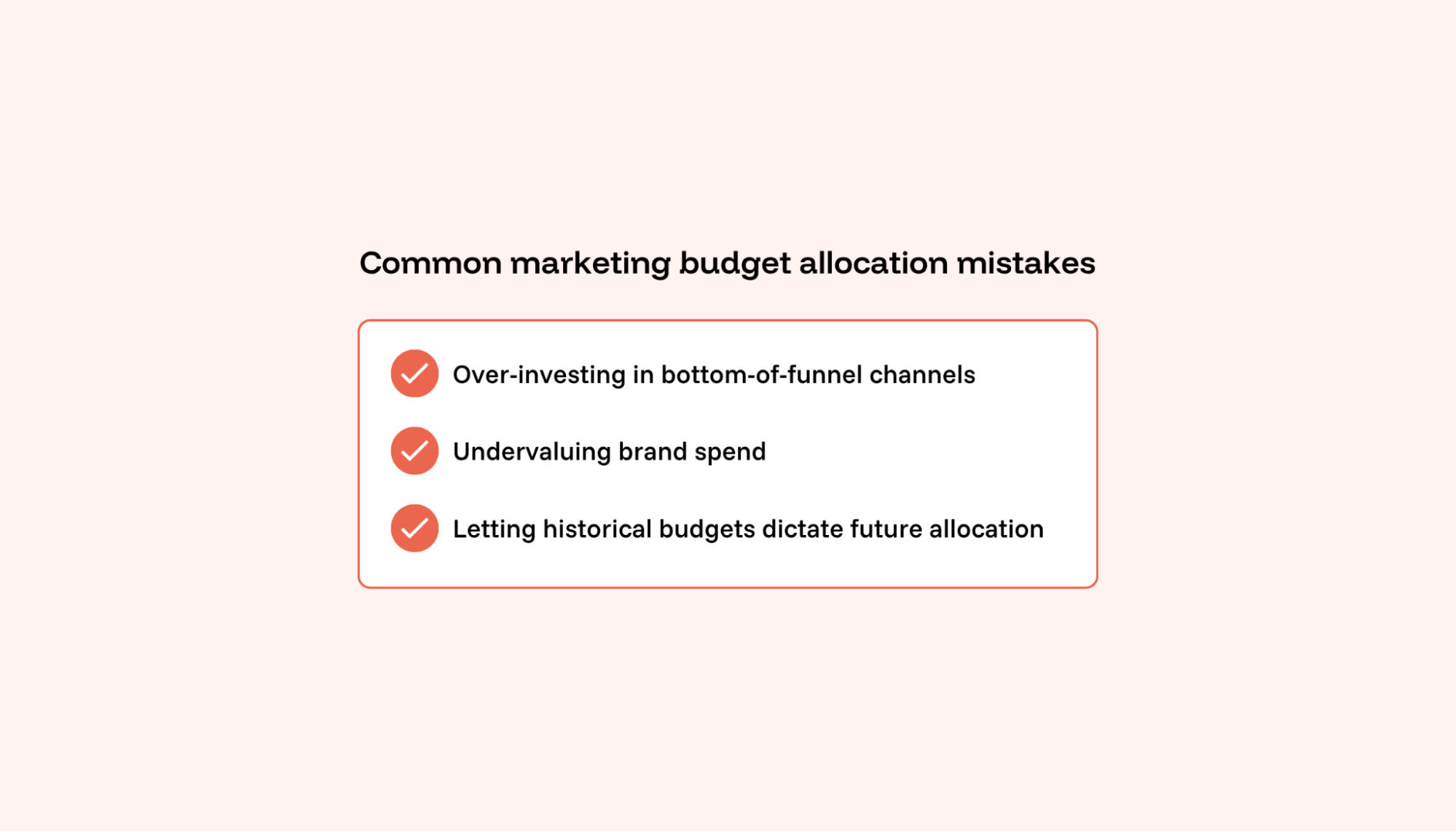 common marketing budget allocation mistakes