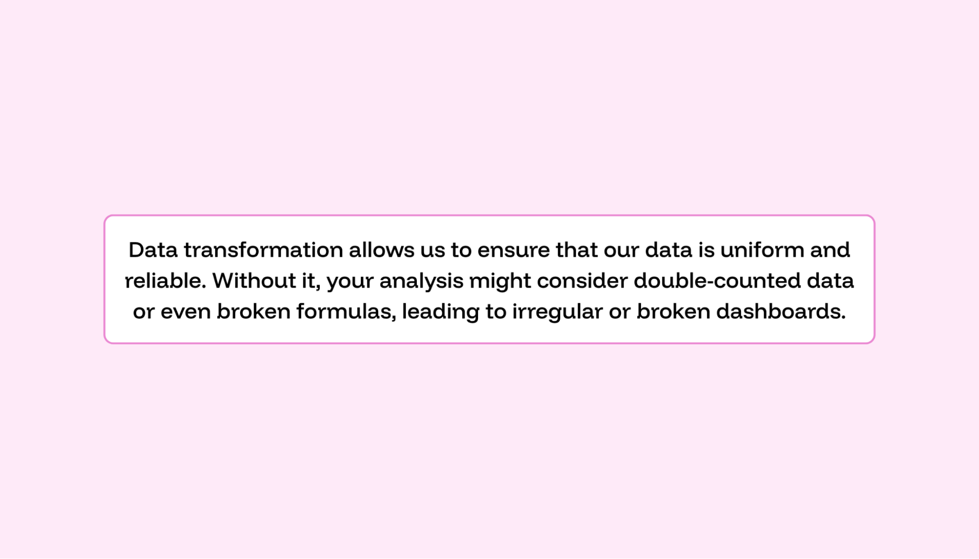 data transformation in marketing analytics