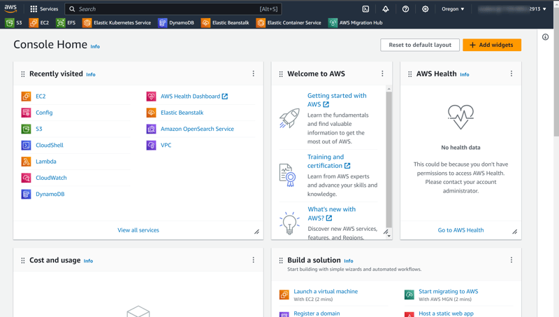 ETL tools example AWS DMS console