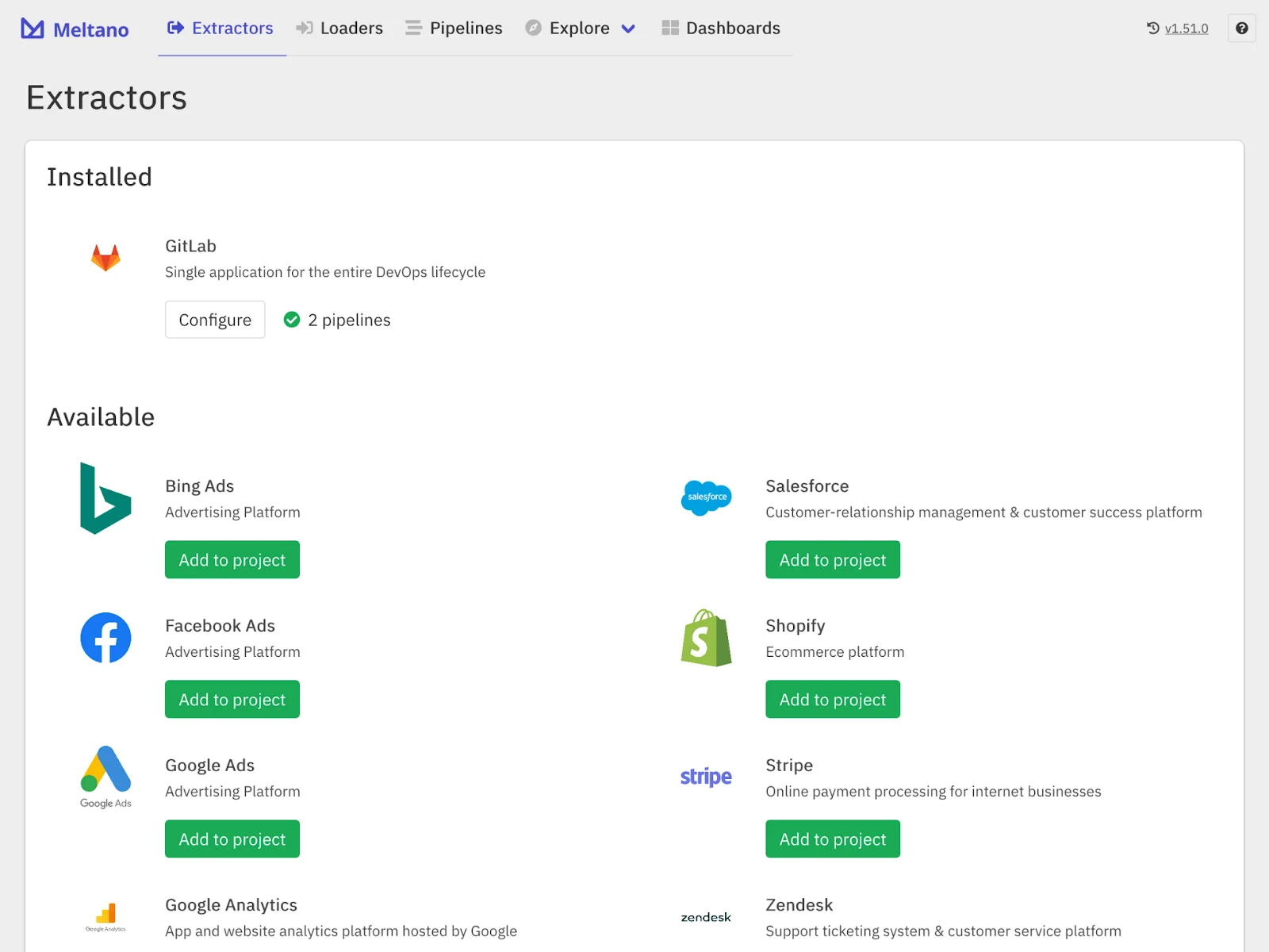  ETL tools example meltano integrations