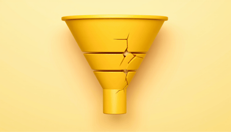 A leaky funnel being optimized at each stage