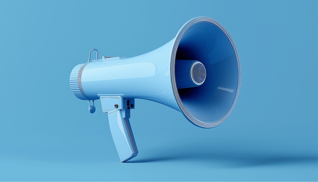 speakerphone representing building awareness with LinkedIn ads