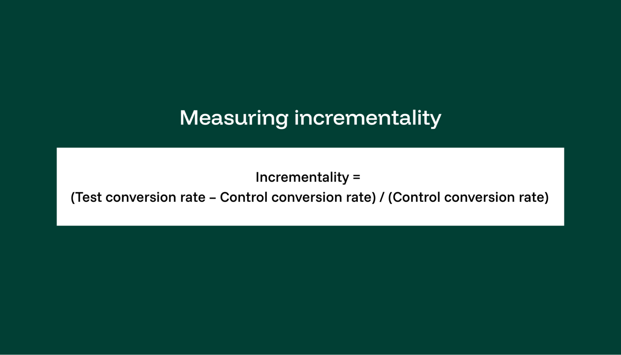 Formula for calculating incremental life in marketing campaigns