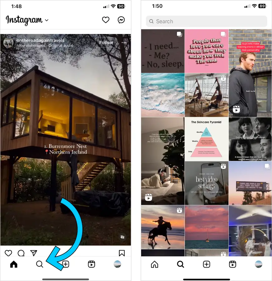 Instagram’s Explore page