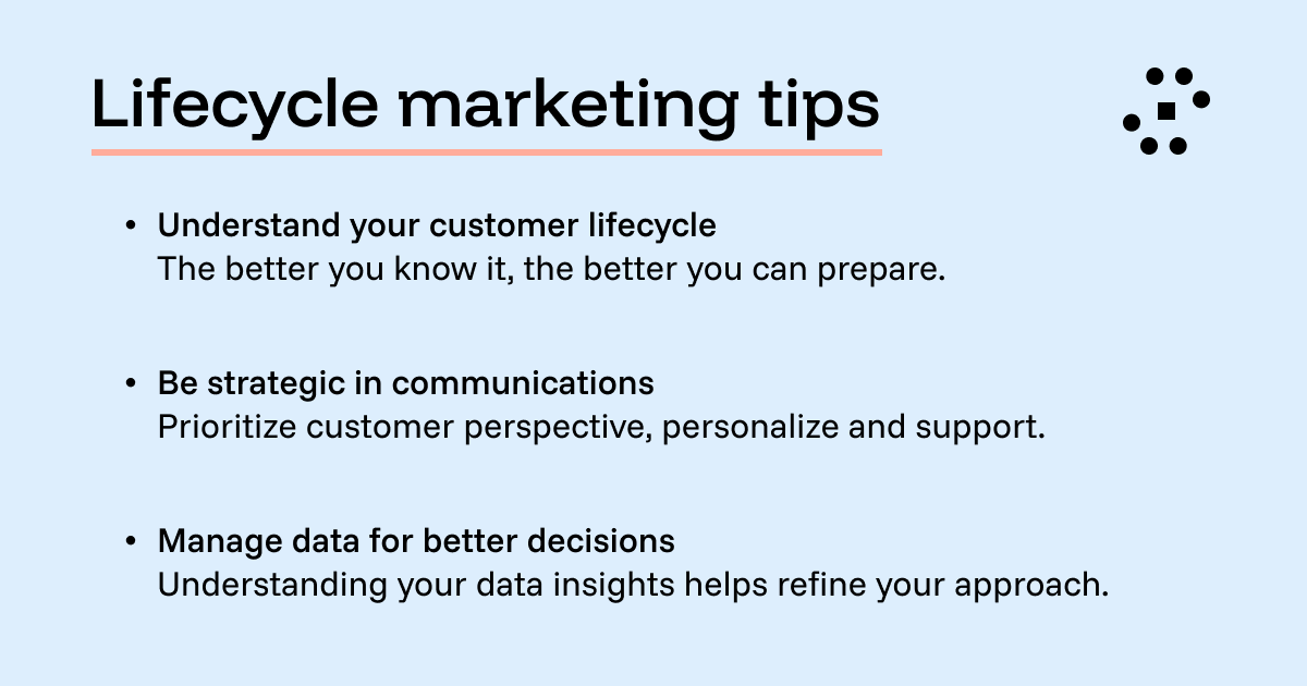Lifecycle tips