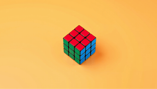 A solved Rubik’s cube 