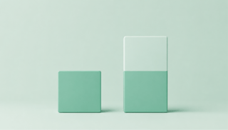Clean visual of the control group and test group in an incrementality test 