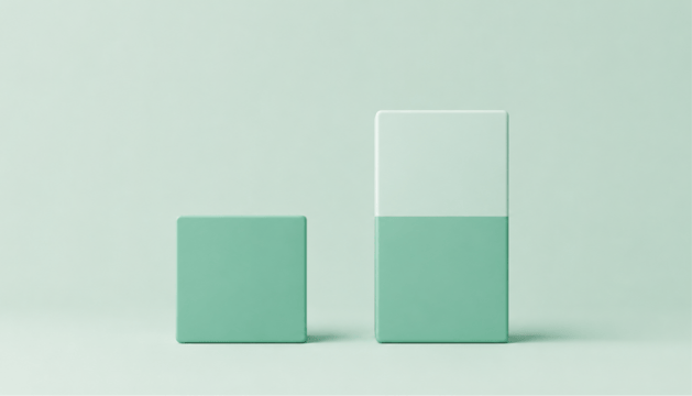 Clean visual of the control group and test group in an incrementality test