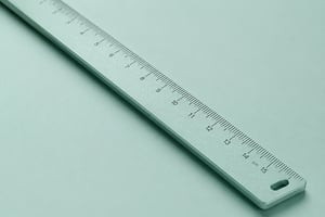 A minimalist image of a ruler to represent marketing measurement. 