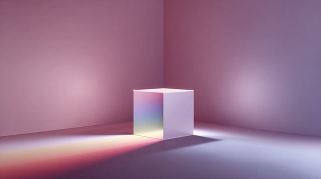 Light being split into its color channels.
