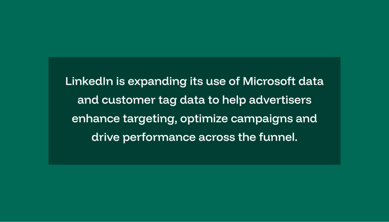 expansion of Microsoft data linkedin