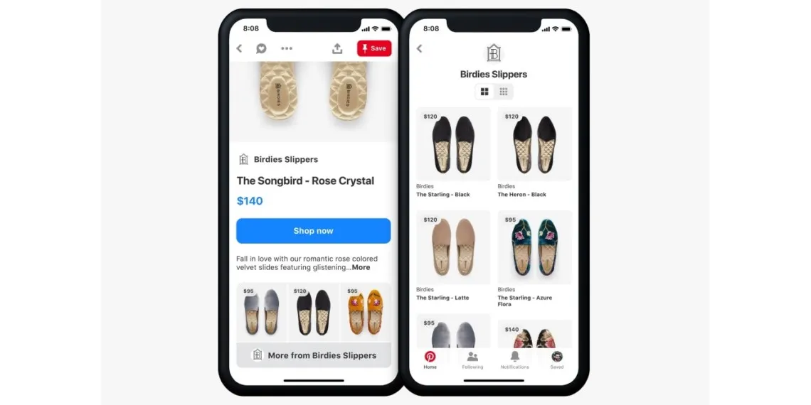 Pinterest collections shopping ad type
