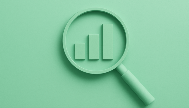 Abstract marketing dashboard with charts and data streams showing predictive analytics in action