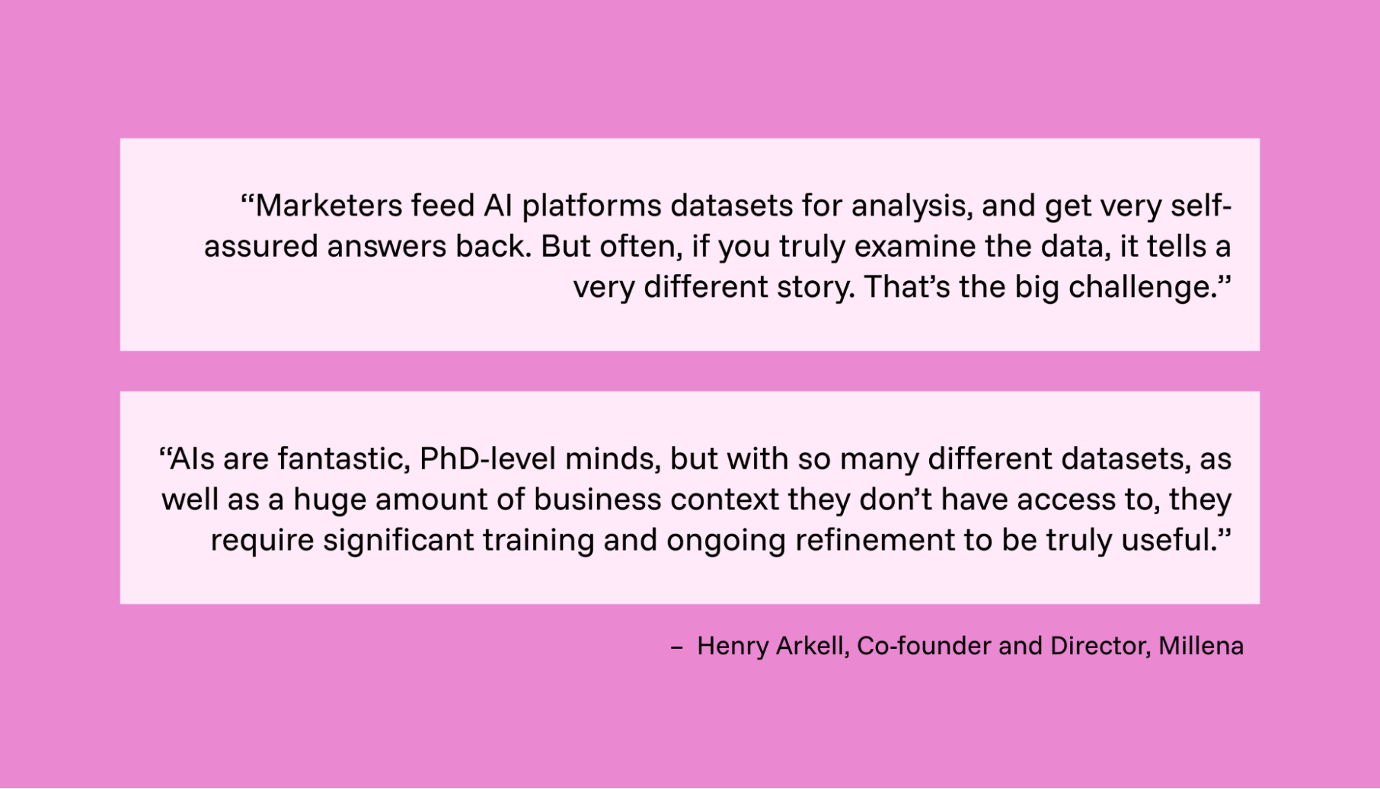 Expert insight on using AI in marketing reporting