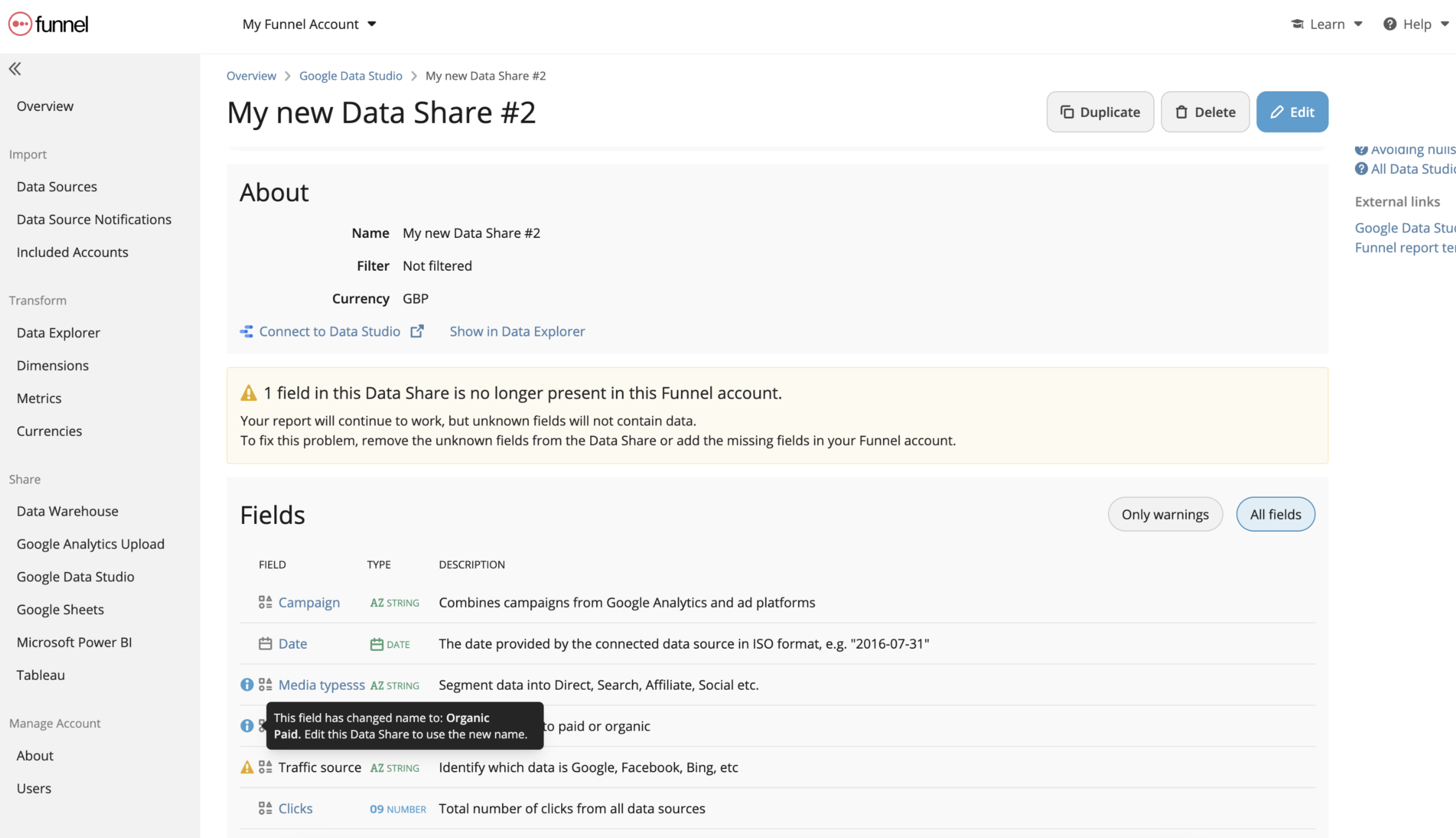 Stable schemas in Looker Studio, Tableau and Power BI -1