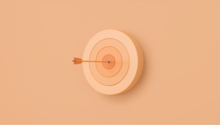 An arrow hitting a target 