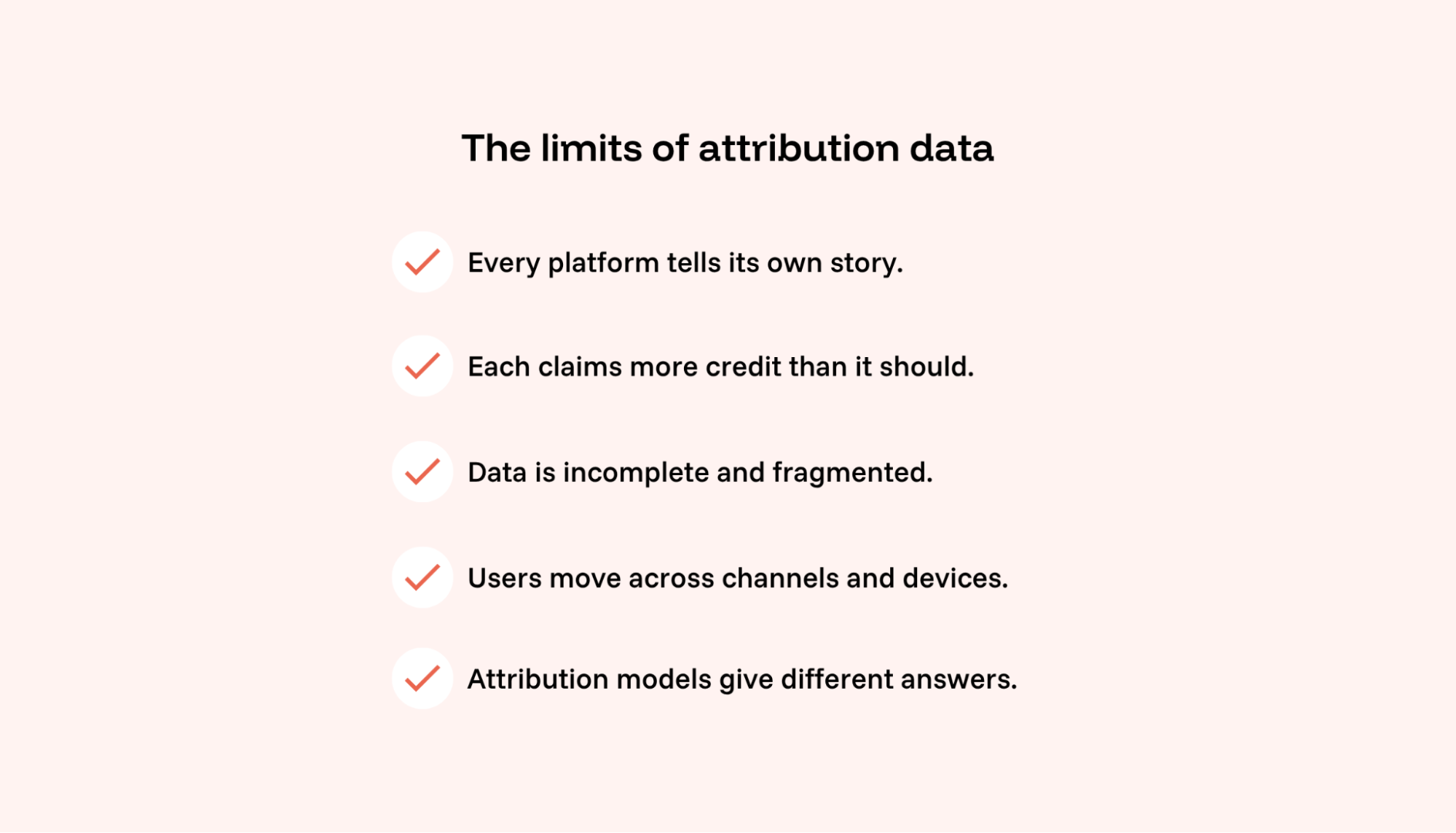 The reasons why attribution data can be misleading
