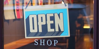 ecommerce UX metrics - picture of a shop sign saying open 