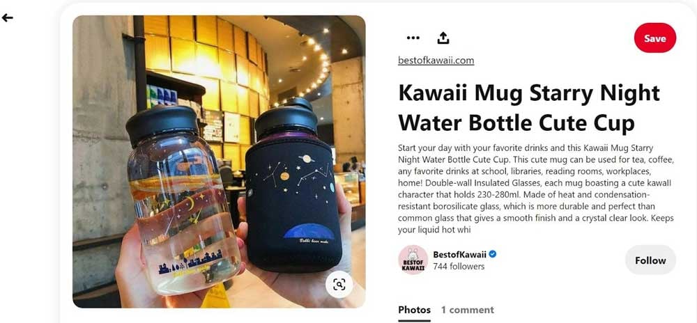 kawaai-mug-ad-on-pinterest-static-ad-example