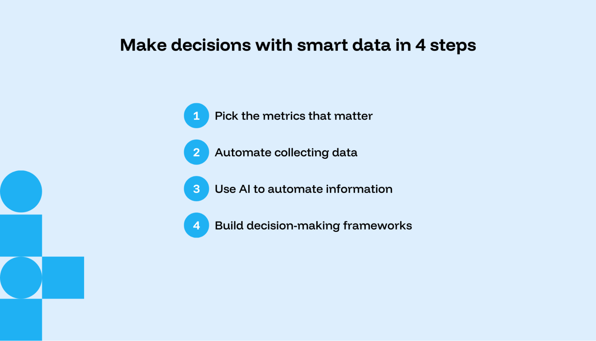 marketing decision making step to get smart data