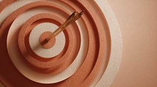 an arrow hitting a target 