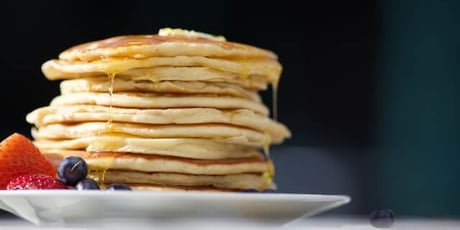 a stack of pancakes to represent the modern data stack