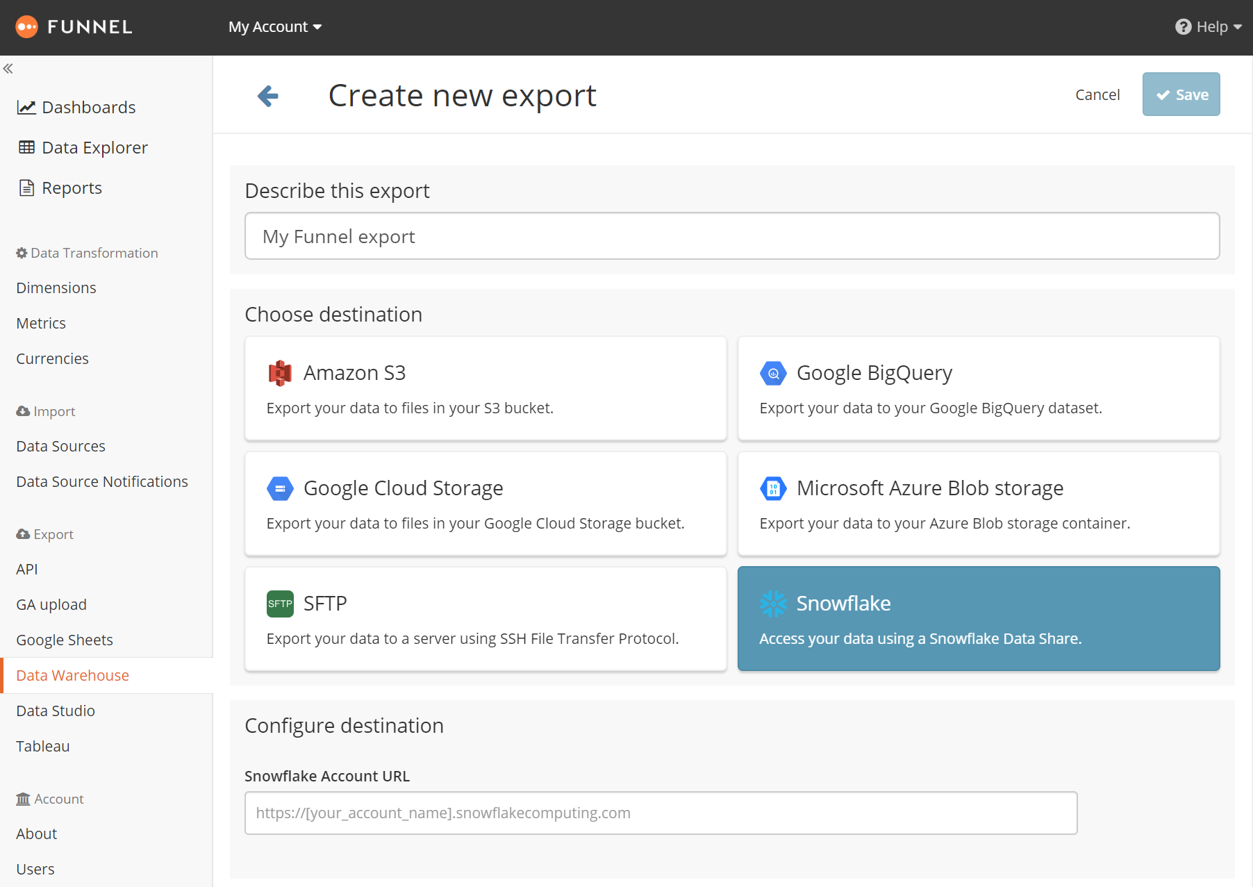 Snowflake Support for new regions
