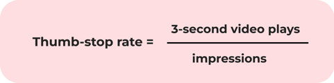 thumbstop rate equation
