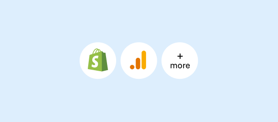 Google Analytics for Shopify dashboard