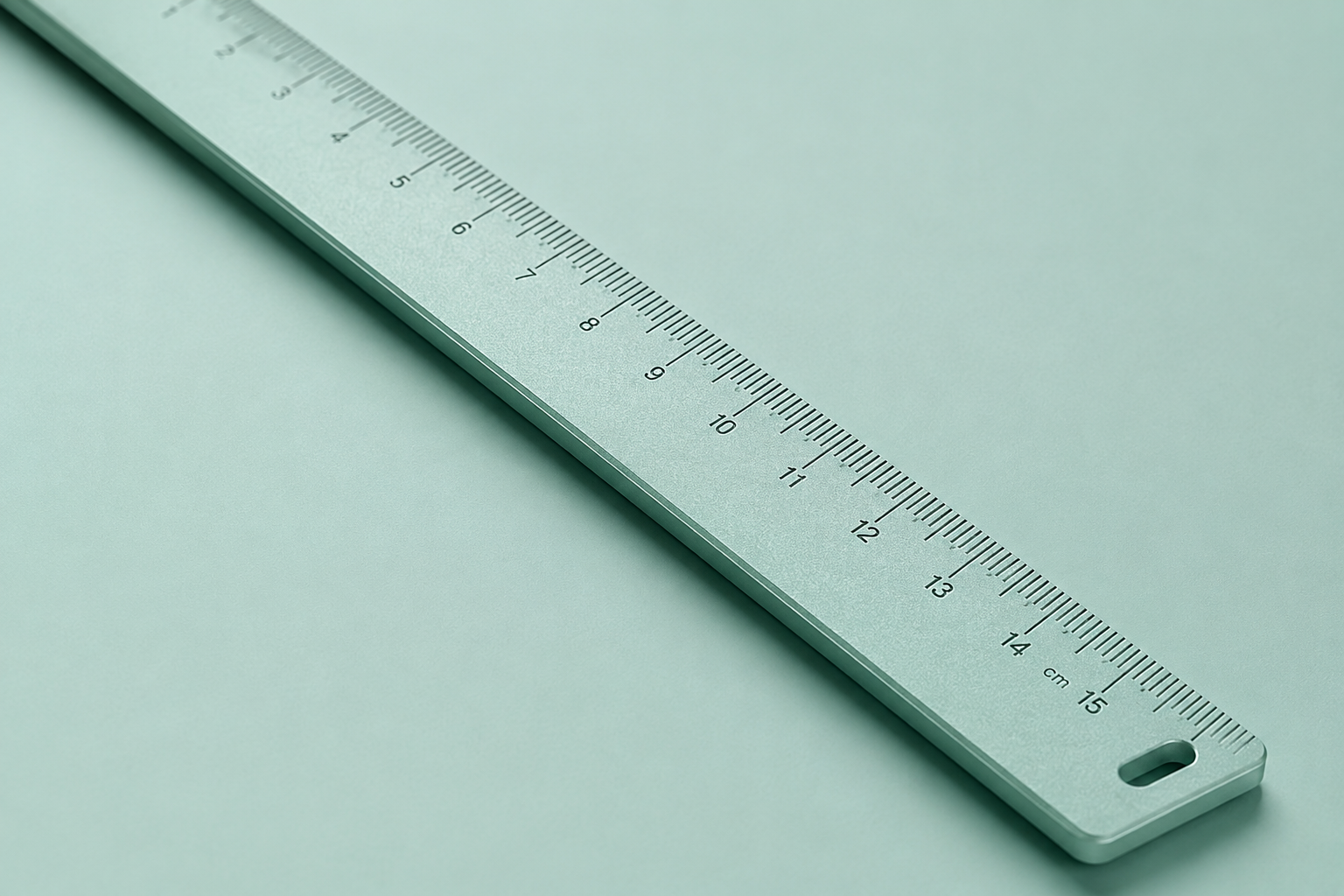 A minimalist image of a ruler to represent marketing measurement.