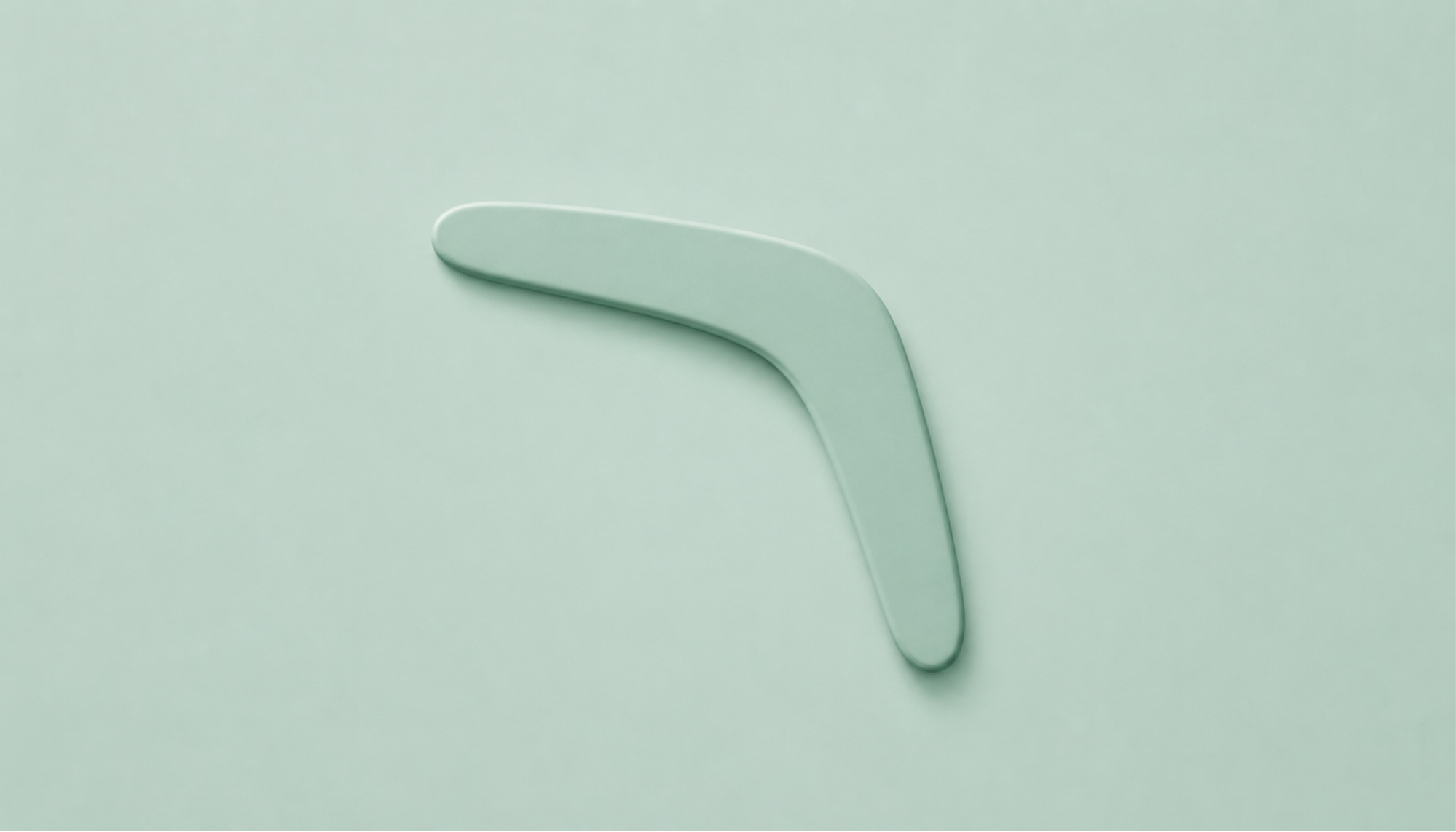 A boomerang, representing data leaving the warehouse and returning to where it's needed