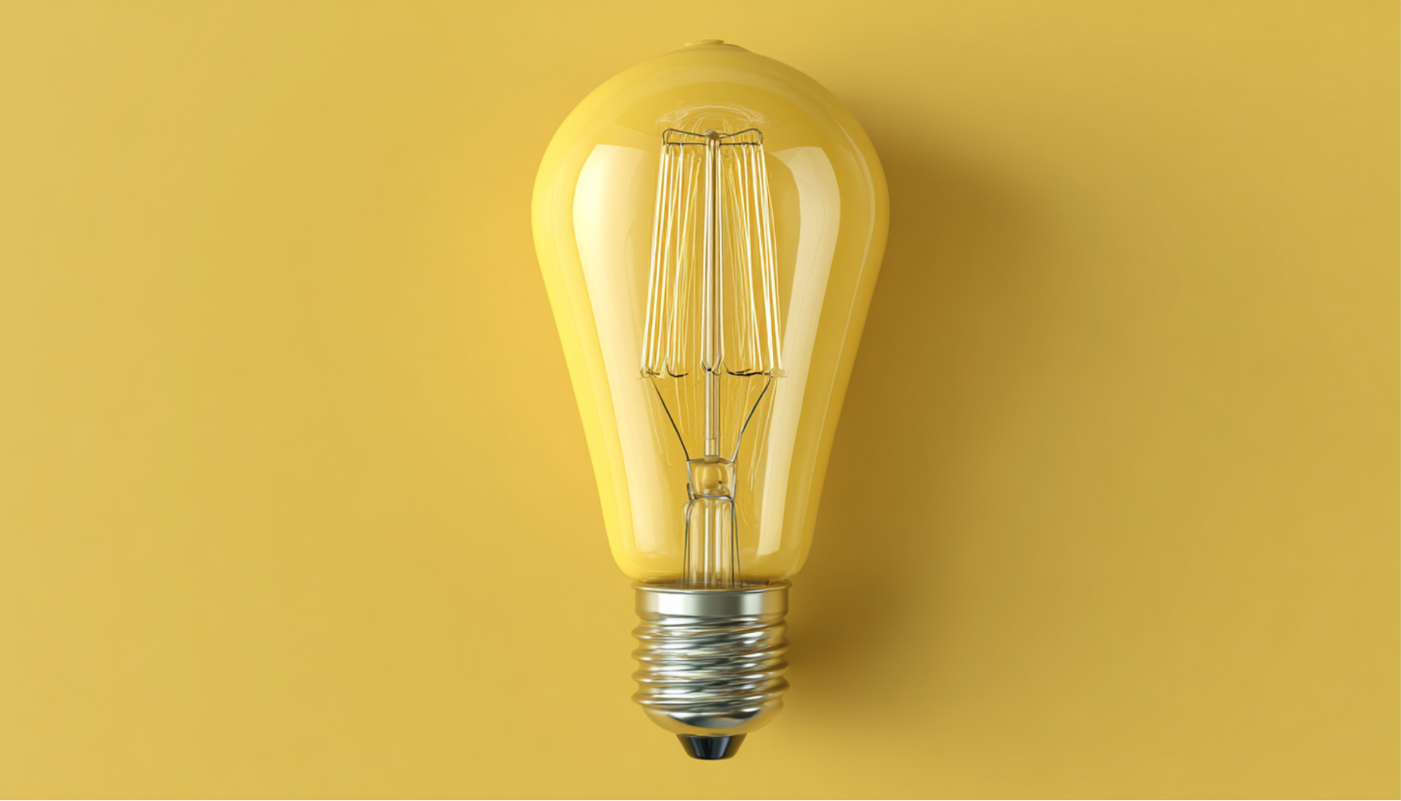 A lightbulb representing insights from marketing intelligence